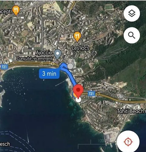 Appartement Entier, Climatise, Vue Ajaccio (Corsica)